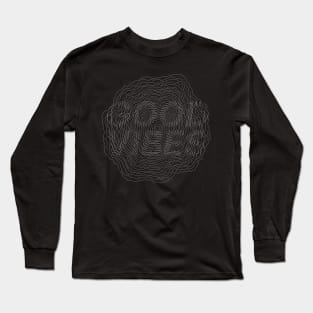 Good Vibes geometric design Long Sleeve T-Shirt